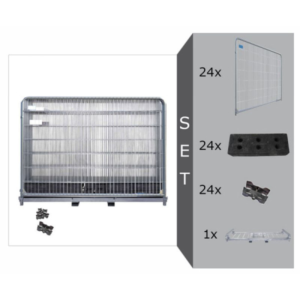 Stein HGS Bauzaun 'Economy 30' Komplett-Set, 41436
