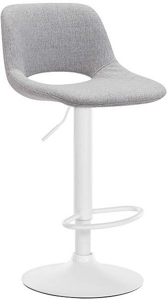 CLP Barhocker Camden Stoff weiß, hellgrau, 324153, 4255716320645
