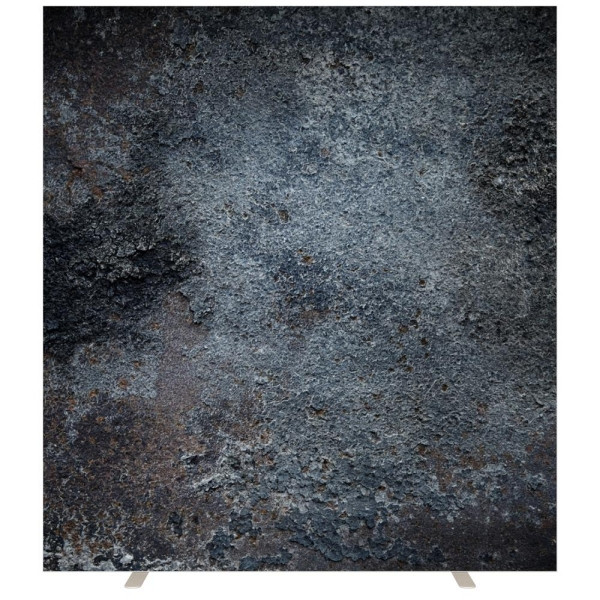 Deskin Stellwände NAPLES, Stoff schwer entflammbar, dunkelgrau marmoriert, H x B 1740 x 1600 mm, 289034