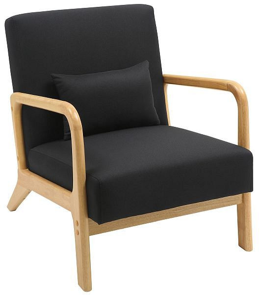 CLP Sessel Hibbing Stoff, schwarz, 324352, 4255716324124