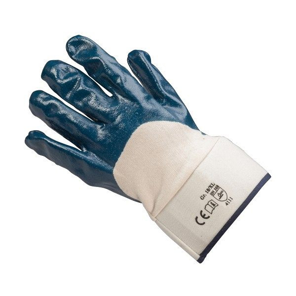 WERO Comfort Jersey Nitril Sicherheitshandschuh natur/blau, Größe 10, VE: 12 Paar, 20461871