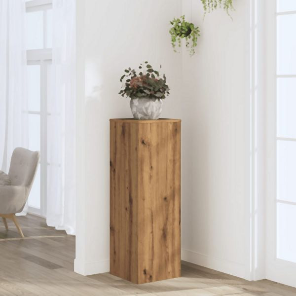 vidaXL Pflanzenständer Artisan-Eiche 33x33x100 cm Holzwerkstoff, 852959