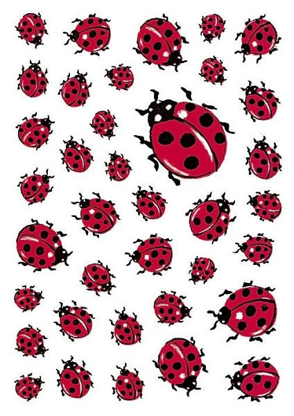 HERMA 5439 Sticker DECOR Marienkäfer, VE: 10 Stück, 5439