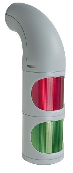 WERMA LED-Dauerleuchte Wandmontage 24VDC GN/RD- rot, 894.060.55