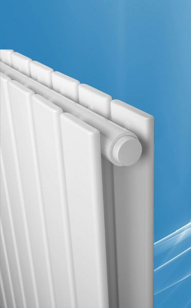 West Heiztec Designheizkörper ARES COMPACT PANELL Doppellagig, Weiß / RAL 9016, EN442 75/65 - 20 C° 1360W, CDPW12250600