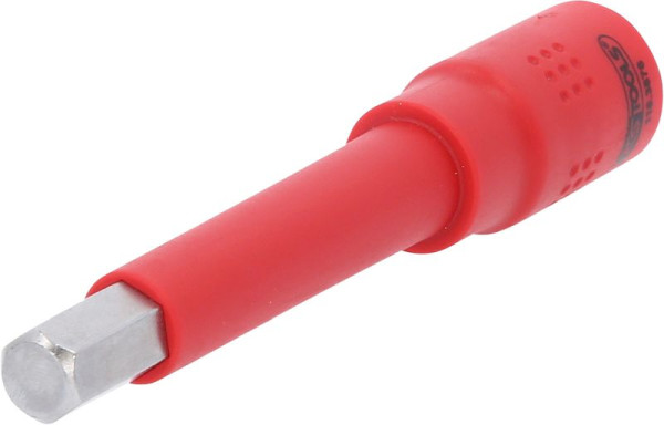 KS Tools 3/8" Isolierte Bit-Stecknuss Innensechskant, 10 mm, 122 mm lang, 118.3876