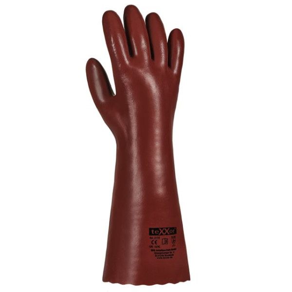 teXXor PVC-Handschuhe "ROTBRAUN", VE: 60 Paar, 2172