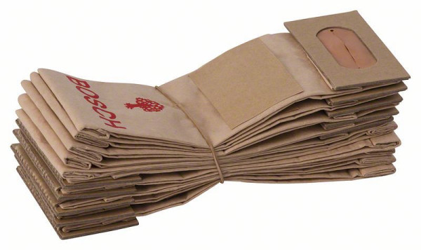 Bosch Staubbeutel für Schwingschleifer, Papier, 10er-Pack, für GSS 230 / 280A / 280 AE, 2605411114
