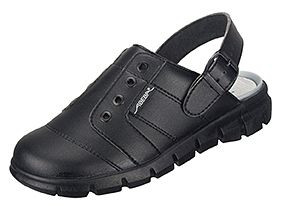 ABEBA Berufsschuhe Dynamic Clog schwarz, OB, Fersenriemen feststehend, verstellbar, Mikrofaser, 7361-45