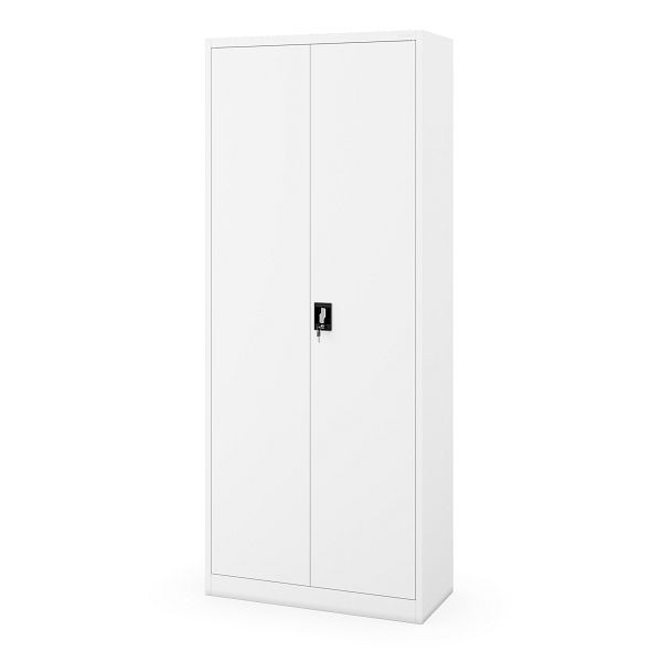 Jan Nowak Abschließbarer Mehrzweckschrank DAWID H2200 900 × 2200 × 450 mm, Weiß, 2016