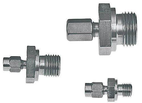 Greisinger GKV10 Klemmringverschraubung, Außengewinde G1/2", Klemmring-Durchmesser 6,0 mm, Edelstahl, 602897