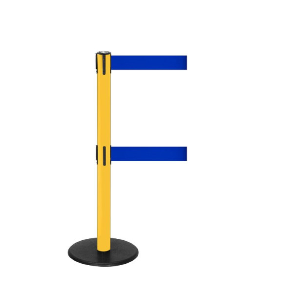 Stein HGS Personenleitsystem -P-Line Duo-, gelb, blau, mit magnetischem Gurtendstück, Gurtlänge: 2 x 2,3 m, 14150-0304