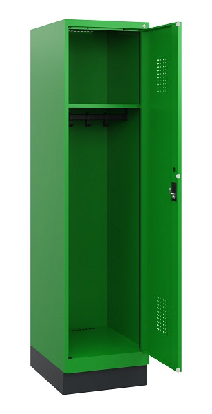 C+P Spind Evolo PLUS, Sockel, 1 Abteil, 1630x400x500mm, 6037/6037, Zylinderschloss, 0490205-12 S10053