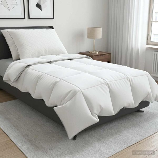 vidaXL Gänsedaunen-Bettdecken-Set 90% FULDA 3-teilig 155 x 220 cm Sommer, 3442339