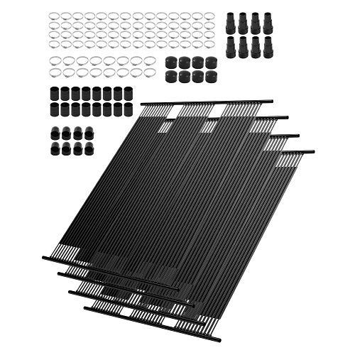 VEVOR Solarkollektor Poolheizung, 1235x3100mm HDPE (4er-Set) mit Zubehör, für oberirdische & unterirdische Pools, QGKWXEPDM4J4MWI4D001V0