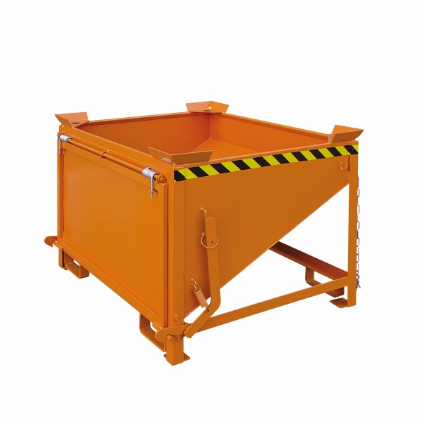 Eichinger Industrie Silobehälter mit großflächiger Schüttklappe, 400 Liter reinorange, 20530700000000