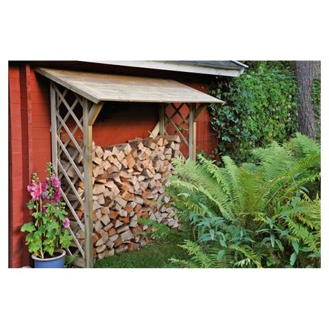 T&J ANNE Kaminholzregal, 180 x 177 x 48/78 cm, kdi-grün, 21814