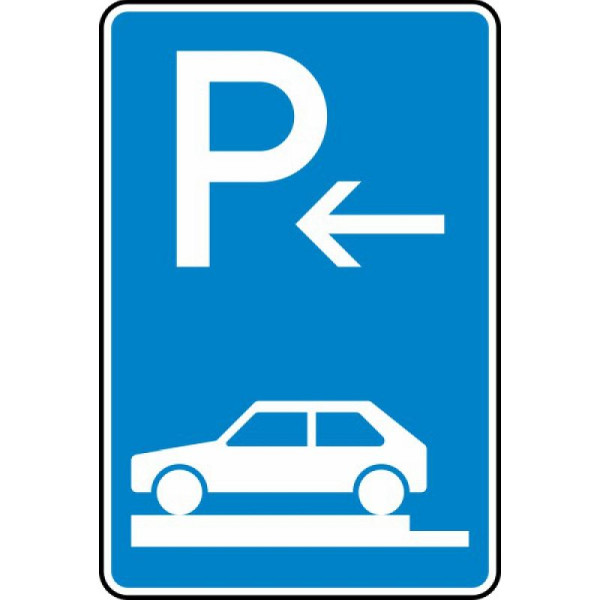 Stein HGS Parken auf Gehwegen ganz quer zur Fahrtrichtung links (Ende) Nr. 315-82, 420 x 630 mm, RA1, Alform, 315-82-112