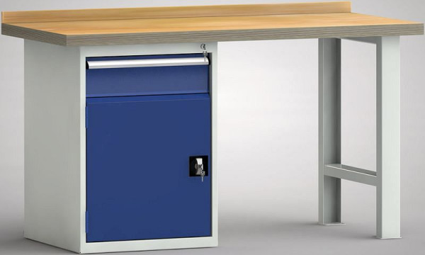 KLW Profi-Werkbank - 1500 x 700 x 845 mm L x T x H, WP515N-1500M45-E7022