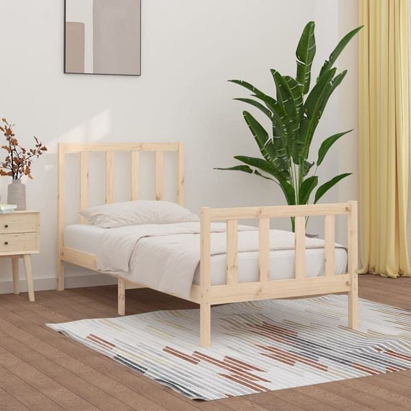 vidaXL Massivholzbett 100x200 cm, Top-Qualität, 3106823
