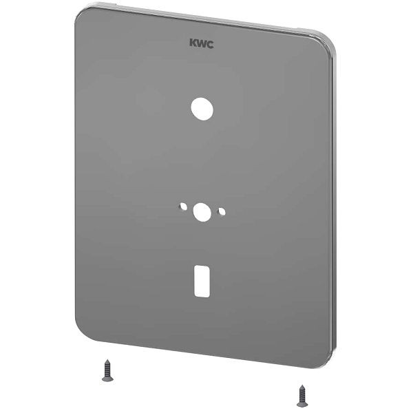 KWC Edelstahlabdeckplatte, F3, 190x245 mm, mit Halteplatte für Wandauslauf, Sensorhalterung, Befestigungsschrauben, 2030050088
