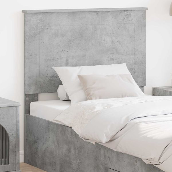 vidaXL Kopfteil Betongrau 100 cm Holzwerkstoff, 887685