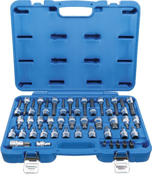 BGS Bit-Einsatz-Satz, Antrieb Innenvierkant 12,5 mm (1/2"), Außensechskant 8 mm (5/16"), 49-teilig, 5188