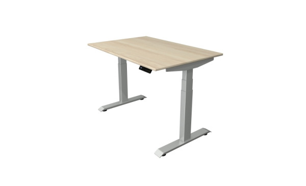 Kerkmann Sitz-Stehtisch B 1200 x T 800 mm, elektrisch höhenverstellbar von 640-1290 mm, Ahorn, (Montage), 10040450-1