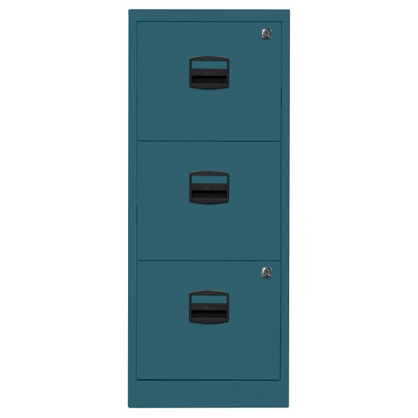 Bisley Home Hängeregistraturschrank PFA, 3 HR-Schubladen, 653 ozeanblau, PFA3F653