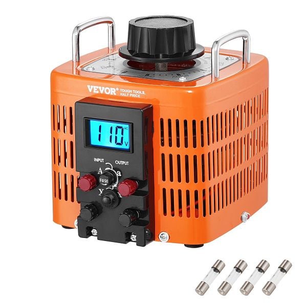 VEVOR 2000VA Variabler Spannungstransformator 6,6A 0-300V Spannungsregler LCD CE, KBBYQYJPS200R2I6BV7