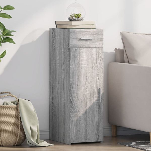vidaXL Sideboard Grau Sonoma 30x42,5x93 cm Holzwerkstoff, 846276