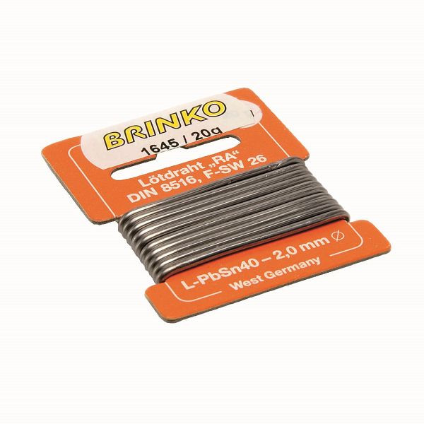 BRINKO Lötdraht 250 g, Länge 10 m, 1644/250, 4024184164422
