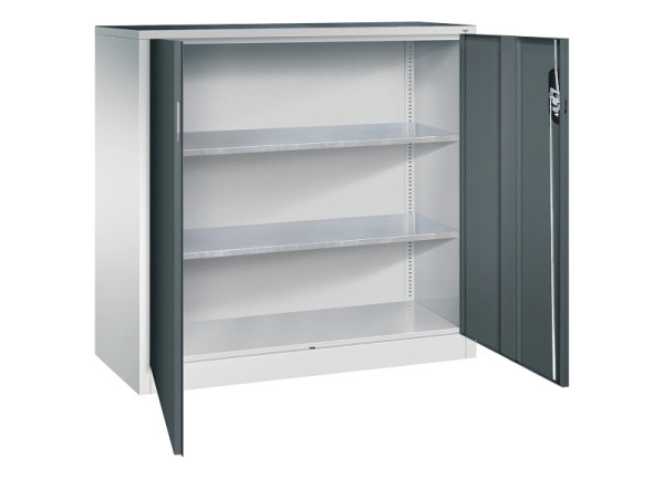C+P Flügeltürenschrank Acurado, H1200xB1200xT500mm, 7035/7016, 8531-000 S10212