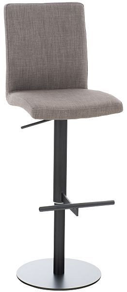 CLP Barhocker Cadiz Stoff schwarz, grau, Stoffbezug, 308606