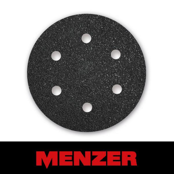 Menzer Klett-Schleifscheibe, Ø 150 mm, 6 Loch, Körnung 60, Siliciumcarbid, VE: 50, 231075060