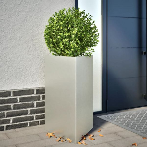 vidaXL Pflanzkübel 2 Stk. Dreieckig 50x43x75 cm Edelstahl, 851180