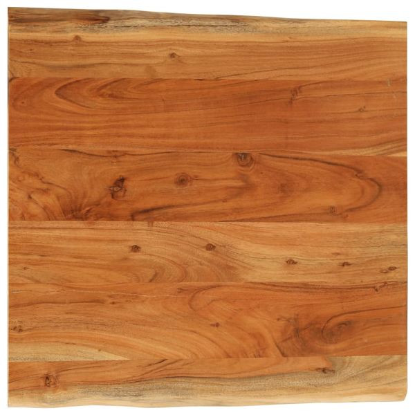 vidaXL Tischplatte 80x80x3,8 cm Rechteckig Massivholz Akazie Baumkante, 370650