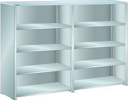 LISTA Sideboard L1006 (BxTxH) 2 x 1000x350x1450mm 80kg, Verzinkt, Multiplex Stärke: 30mm, 45.980.222