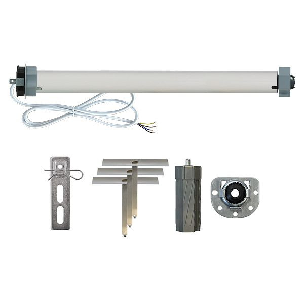Kaiser Nienhaus Elektronisches Rollladenantriebs-Set - sehr leise, 10Nm, 17U/min, bis 3,5qm, 230V, inkl. Motorlager, 121000-SET