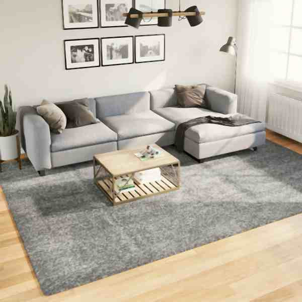 vidaXL Teppich Shaggy Hochflor Modern Grün 240x340 cm, 375307