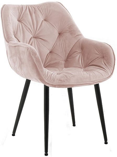 CLP Esszimmerstuhl Tanna Samt, pink, 316858, 4251756442804