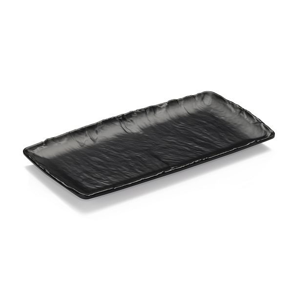 WAS GN Buffetplatte 1/3, schwarz, Melamin, 918201013, 4260404614616