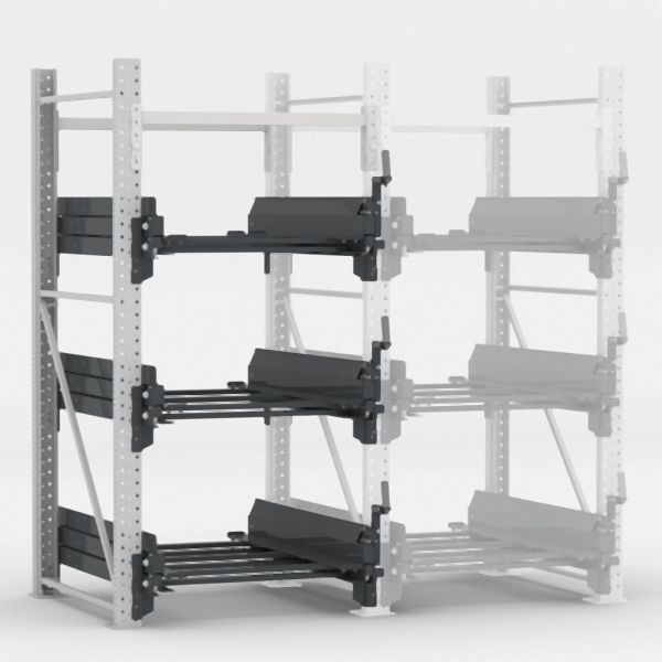 Bartels Etagen-Schubfachregalanlage, Anbauregal, 3 Schubfächer, 126.613