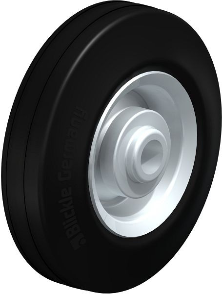 Blickle V 125/15R Rad aus Vollgummi, Schwarz, 40972
