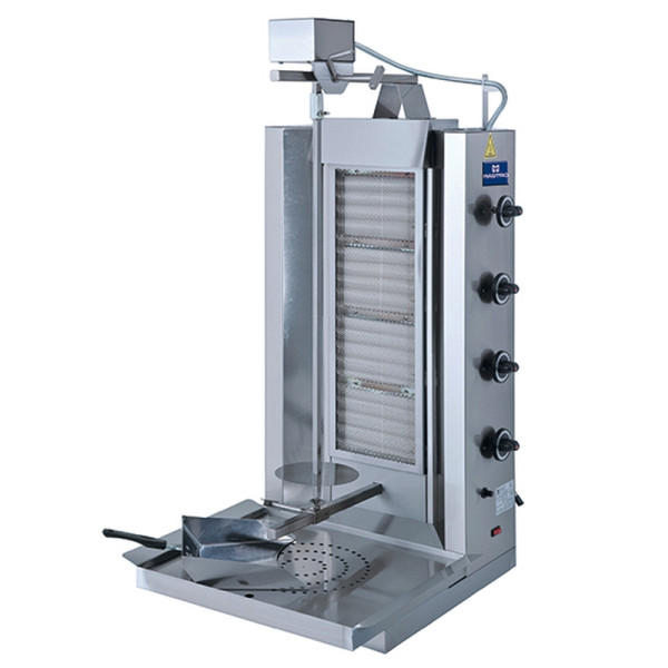 Mastro Gas-Dönergrill mit 4 Heizzonen, Motor oben, 70 kg, ECO4G/N