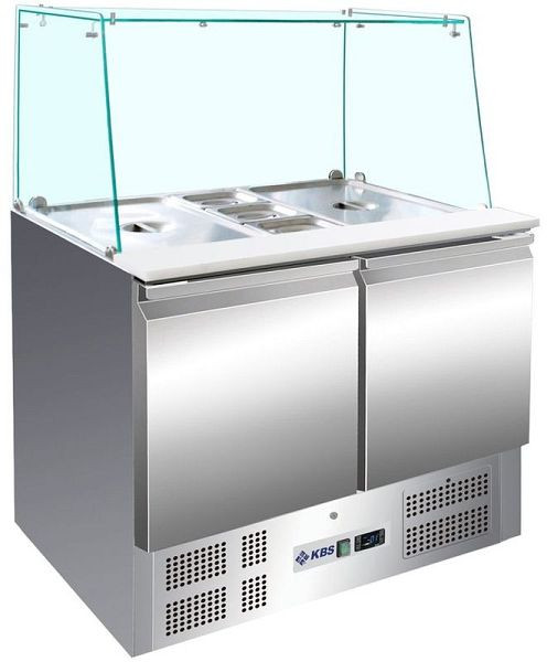 KBS Saladette gerader Glasaufbau 908, 340212, 4059395003390