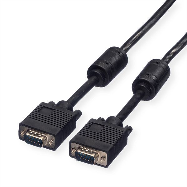 ROLINE VGA-Kabel HD15 ST - ST mit Ferritkern, 10 m, 11.04.5260