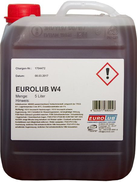 Eurolub W4 Kühlschmierstoff, VE: 5 L, 680005