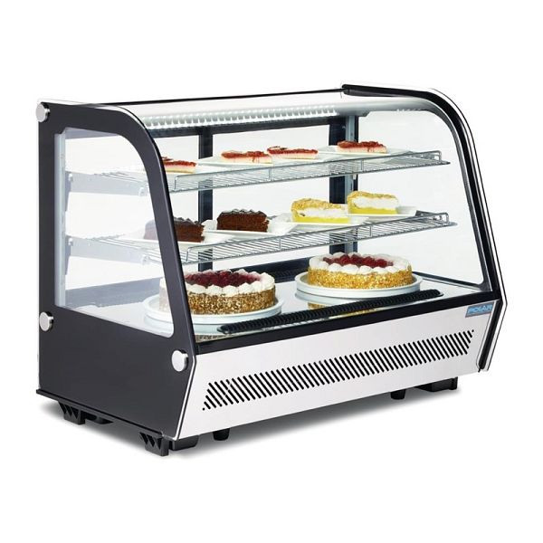 Polar Kühlvitrine Tischmodell 160L, schwarz, R600a, 160 W, CD230