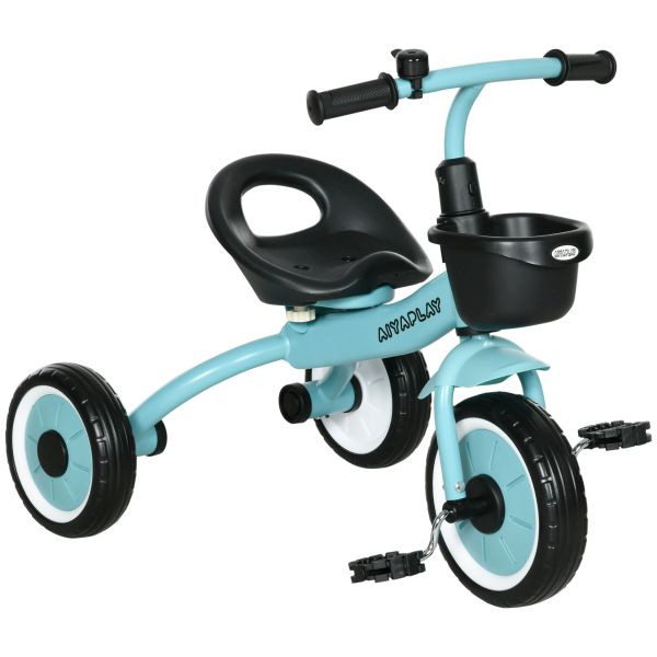 AIYAPLAY Dreirad, Kinderfahrrad mit Fahrradkorb, Kinderrad für Kinder 2-5 Jahre, 370-267V00BU